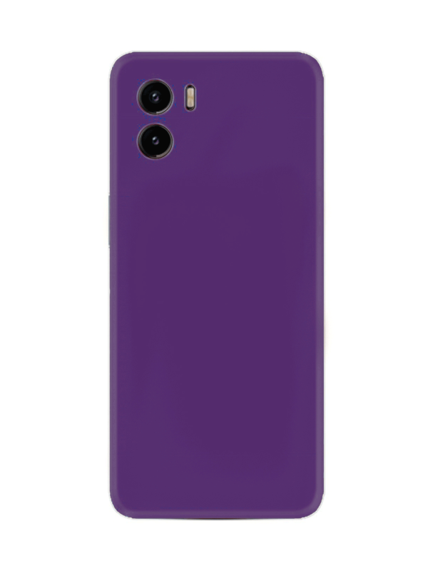 Vivo Y15s Kılıf Kamera Korumalı Silikon Rubber Arka Kapak Mor