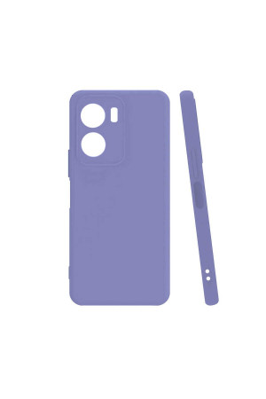 Vivo Y16 Kılıf Kamera Korumalı Silikon Rubber Arka Kapak Lila