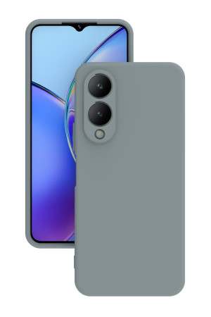Vivo Y17s Kılıf Kamera Korumalı Silikon Rubber Arka Kapak Gri Vivo Y17s Kılıf Kamera Korumalı Silikon Rubber Arka Kapak Gri
