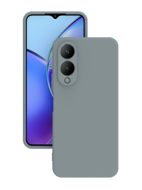 Vivo Y17s Kılıf Kamera Korumalı Silikon Rubber Arka Kapak Gri Vivo Y17s Kılıf Kamera Korumalı Silikon Rubber Arka Kapak Gri