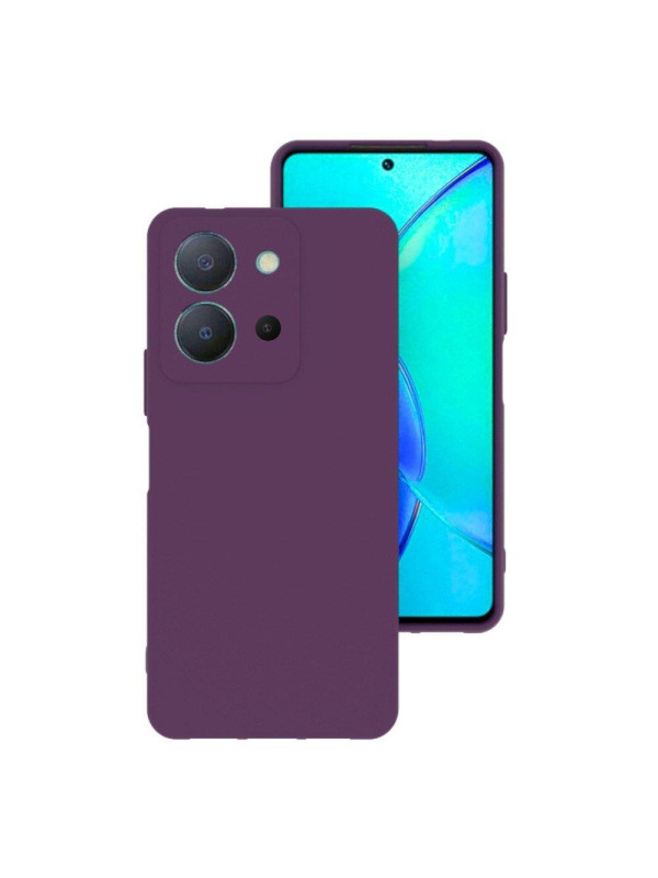 Vivo Y36 Kılıf Kamera Korumalı Silikon Rubber Arka Kapak Mor