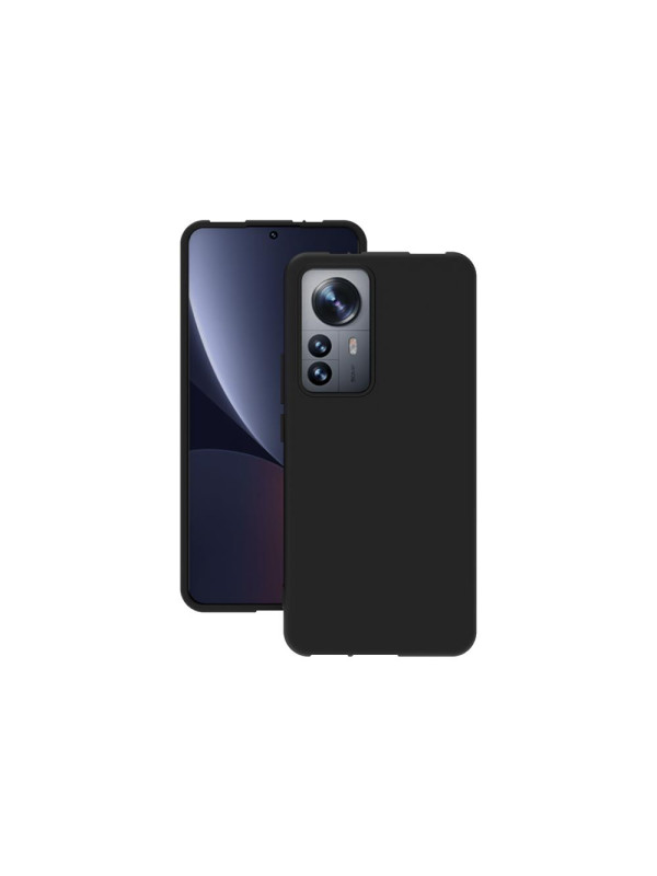 Xiaomi 12T Kılıf Kamera Korumalı Silikon Rubber Arka Kapak Siyah