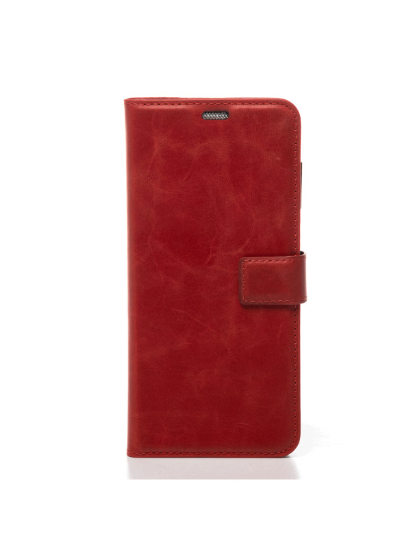 Xiaomi Mi 13T Hakiki Deri Cüzdanlı Kapaklı Kaliteli Lüks Cüzdan Kılıf Kırmızı
