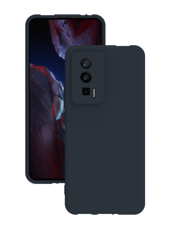 Xiaomi Poco F5 Pro Kılıf Kamera Korumalı Silikon Rubber Arka Kapak Lacivert