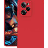 Xiaomi Poco X5 Pro 5G Kılıf Kamera Korumalı Silikon Rubber Arka Kapak Kırmızı