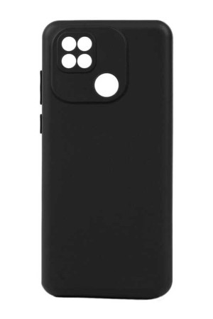 Xiaomi Redmi 10C Kılıf Kamera Korumalı Silikon Rubber Arka Kapak Siyah
