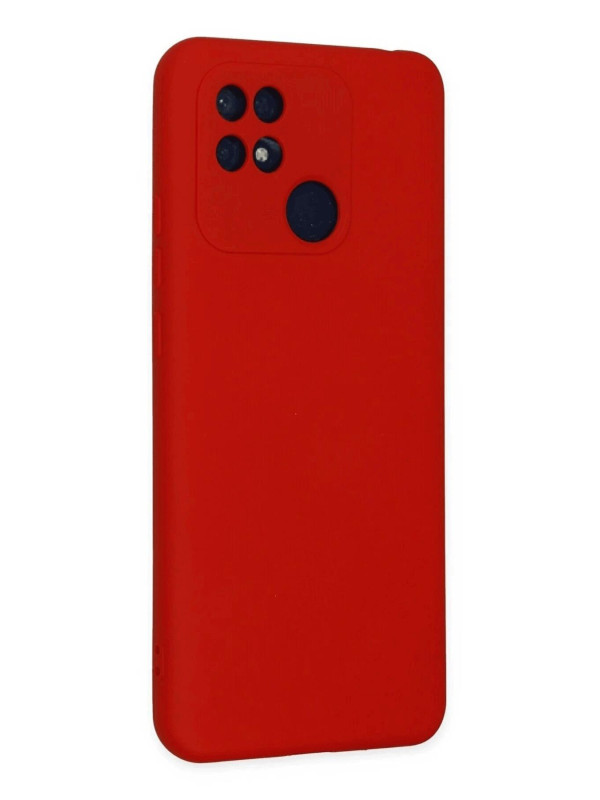 Xiaomi Redmi 10C Kılıf Kamera Korumalı Silikon Rubber Arka Kapak Kırmızı Xiaomi Redmi 10C Kılıf Kamera Korumalı Silikon Rubber Arka Kapak Kırmızı