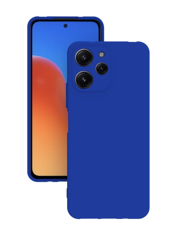 Xiaomi Redmi 12 Kılıf Kamera Korumalı Silikon Rubber Arka Kapak Mavi