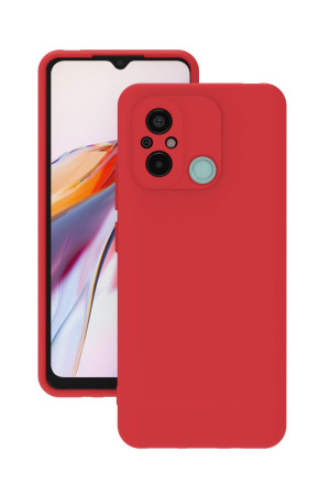 Xiaomi Redmi 12C Kılıf Kamera Korumalı Silikon Rubber Arka Kapak Kırmızı Xiaomi Redmi 12C Kılıf Kamera Korumalı Silikon Rubber Arka Kapak Kırmızı