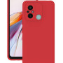 Xiaomi Redmi 12C Kılıf Kamera Korumalı Silikon Rubber Arka Kapak Kırmızı