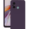 Xiaomi Redmi 12C Kılıf Kamera Korumalı Silikon Rubber Arka Kapak Mor