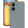 Xiaomi Redmi 13C Kılıf Kamera Korumalı Silikon Rubber Arka Kapak Gri