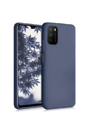 Xiaomi Redmi 9T Kılıf Kamera Korumalı Silikon Rubber Arka Kapak Lacivert
