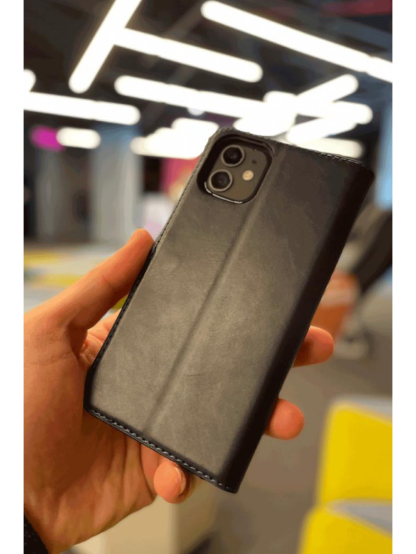Xiaomi Redmi A4 Cüzdanlı Kapaklı Cüzdan Kılıf Kartlıklı Standlı Kopçalı Siyah