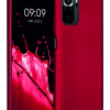 Xiaomi Redmi Note 10S Kılıf Kamera Korumalı Silikon Rubber Arka Kapak Kırmızı