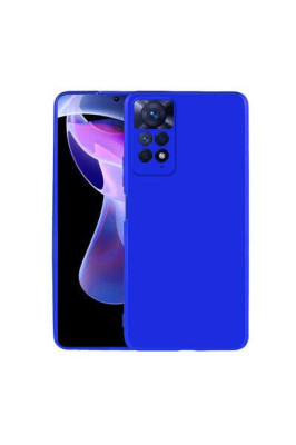 Xiaomi Redmi Note 11 Pro Kılıf Kamera Korumalı Silikon Rubber Arka Kapak Mavi