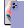 Xiaomi Redmi Note 12 5G Kılıf Kamera Korumalı Silikon Rubber Arka Kapak Lila