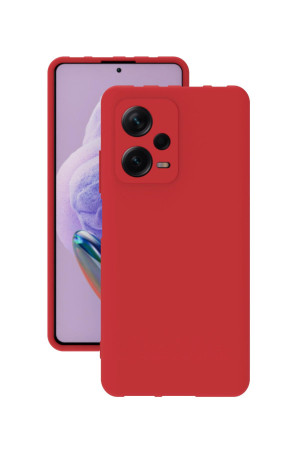 Xiaomi Redmi Note 12 Pro 5G Kılıf Kamera Korumalı Silikon Rubber Arka Kapak Kırmızı