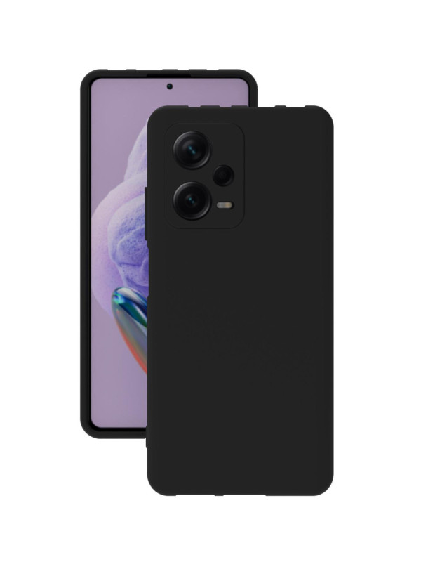 Xiaomi Redmi Note 12 Pro 5G Kılıf Kamera Korumalı Silikon Rubber Arka Kapak Siyah