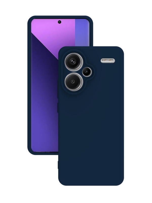 Xiaomi Redmi Note 13 Pro Plus 5G Kılıf Kamera Korumalı Silikon Rubber Arka Kapak Lacivert