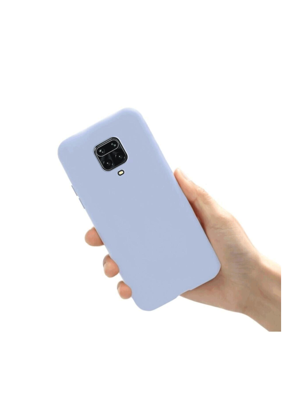 Xiaomi Redmi Note 9 Pro Kılıf Kamera Korumalı Silikon Rubber Arka Kapak Lila