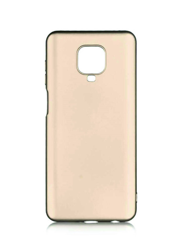 Xiaomi Redmi Note 9S Kılıf Kamera Korumalı Silikon Rubber Arka Kapak Gold
